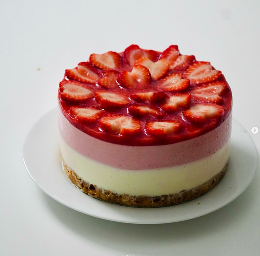 Signature Japanese Strawberry Rare Cheesecake